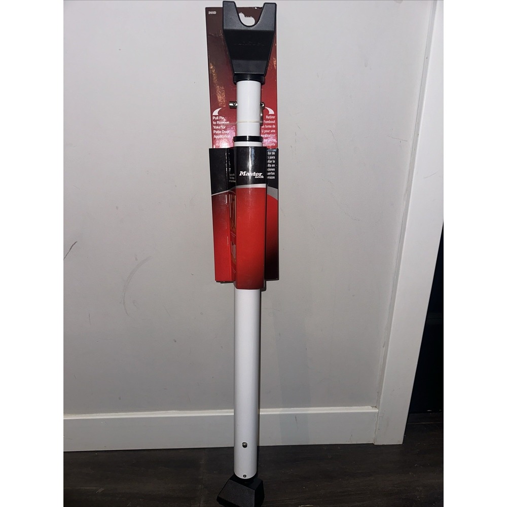 Door To Ground Security Bar Master Lock 265D Dual Windows Adjustable‎ Steel